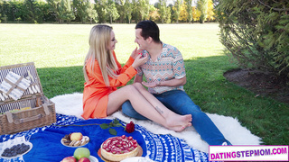 German stepmom on a date with stepson