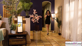 Hot latina satisfying lesbian girlfriend