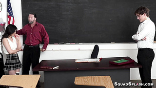 Hairy Asian Lulu Chu shows spitroasting