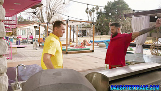 Stepdaughters last spring break with stepdads