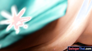 Chunky BBW Thai amateur dick massage