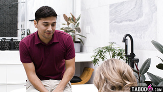 MILF stepmom didnt need a plumber at all