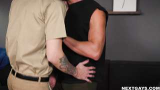 Hot Gay Scene with Carter Woods and Blain