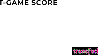 Shemale scored to horny blonde babe