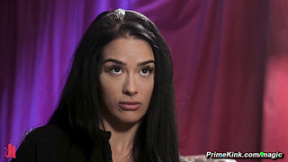 Man anal fucks girlfriend in bondage