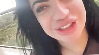 Curvy MILF Fucks BBC On The Balcony