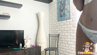 Blonde MILF toying her horny pussy