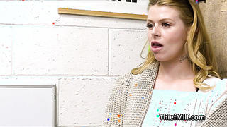 Big titty milf moans while fucking mall cops dick