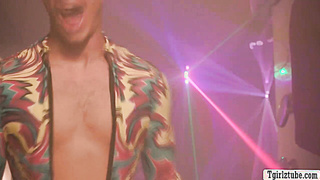 Watch this shemale party and orgy in the club