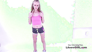 Super Cute Skinny Teen Debuts in Porn at Call Castings