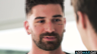 Two boyfriends invites a third man for sex