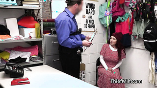 Candy bar stealing milf busted and fucked