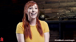 Curvy MILF suffers in bondage in different devices