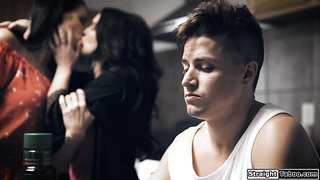 Stepson demand to fuck both his stepmoms