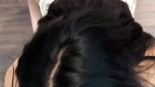 Petite latina deepthroat blowjob and facial