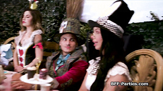 Foursome in the Wonderland with beautiful pussies