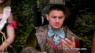 Foursome in the Wonderland with beautiful pussies