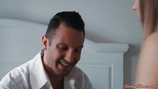 Petite babe seducing then fucking her opponents lawyer