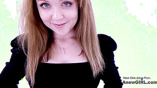 Cutie with perfect boobs deepthroating Teen Casting