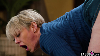 Huge boobs stepmom rides gamer stepson