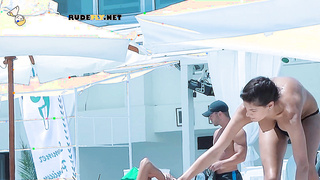 Hot beauty nudist teen caught on a [censored]