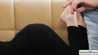 Lesbian guests pussy licking TV hosts