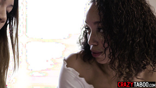 Black Alexis Tae fucks hot Asian friend