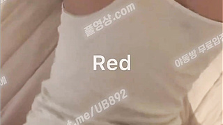 4780 트위터 섹트 레드 단발 흰나시 뒷치기 텔레 UB892