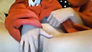 Hot Chick with glasses masturbates on cam