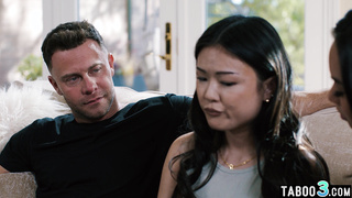 Bisex asian fucked by a married couple