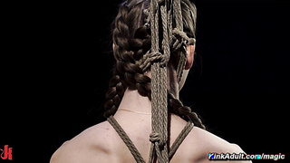 Erin Everheart enduring extreme bondage from her captor