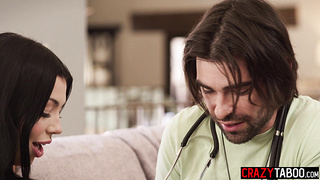 Teens stepbrother playing step doctor
