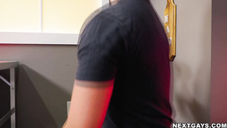 Masyn enjoys the glory hole he found