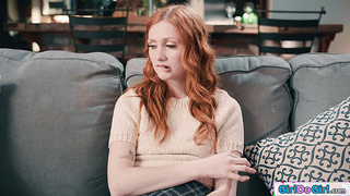 Redheads nipples pulled by dominant milf