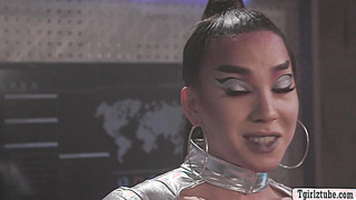 Spaceman Steve Rickz analed frozen space shemale