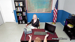 Busty blonde soccer mom hammered by the head teacher