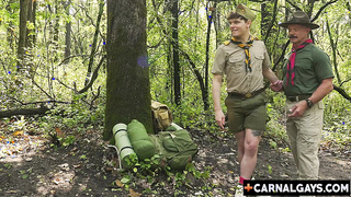 A peaceful hike ends with shameless gay sex!