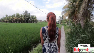 Amateur Thai hottie licked and fucked