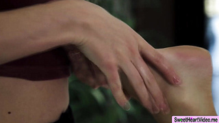 Super hot masseuse licks her customers pussy