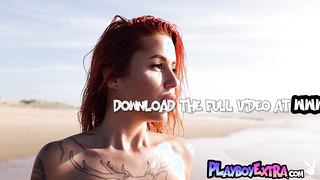 Skinny muse introduces her sexy tattoos