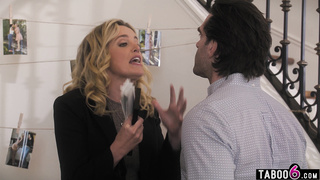 Bisexual blonde surprized by boyfriend