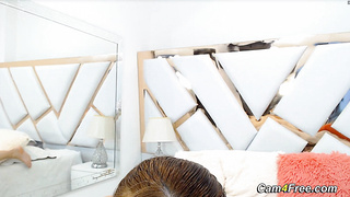 Busty Brunette Fucking With Her Pink Pussy