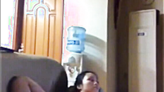 Filipina Luna masturbates in expats home