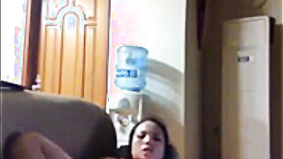 Filipina Luna masturbates in expats home