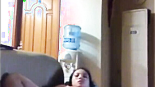 Filipina Luna masturbates in expats home