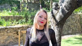 Beautiful Ashley Swallows Her Husband's Cock