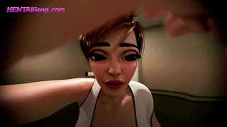 FUTANARI XXX Delivery ◈ SHEMALE on FEMALE 3D
