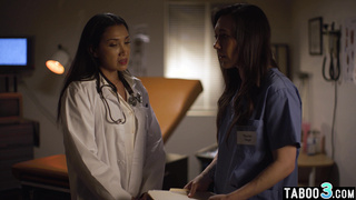 Latin MILF doctor lures a nurse into sex