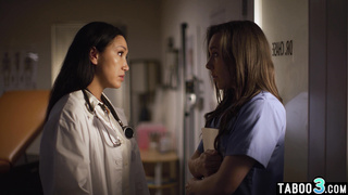 Latin MILF doctor lures a nurse into sex