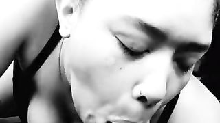 Coworker Wifey Inhales BIG BLACK COCK at Work